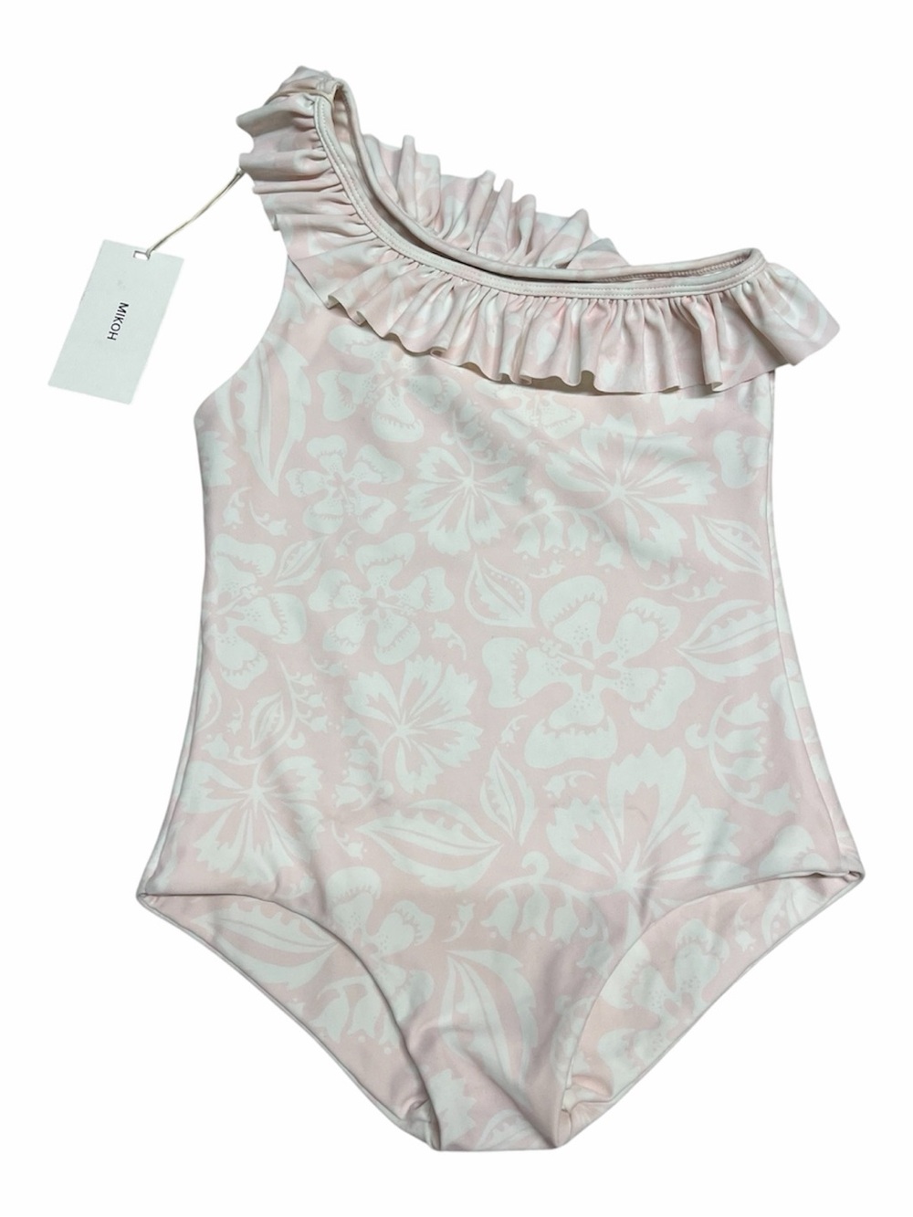 NEW Mikoh Mini Girl’s one piece swimsuit in Pink Print Size XL